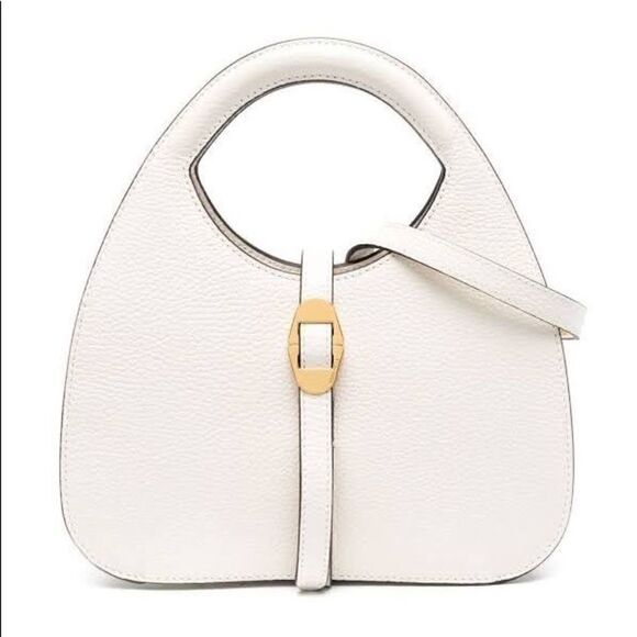 NWT Coccinelle Small Cosima Top Handle Crossbody Handbag White - Picture 1 of 8